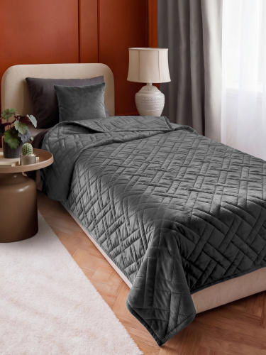 Покрывало MONO ADRIA GRAFIT 135x230 от DECOR MAGIC