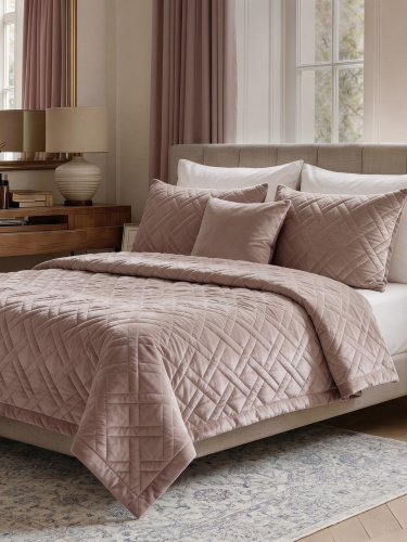 Покрывало NORMA CROSS LATTE 200*220 от DECOR MAGIC