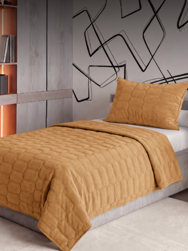Покрывало LOGO SUN UMBER 150x230 от DECOR MAGIC