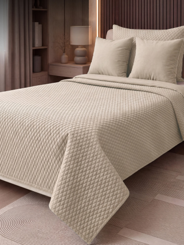 Покрывало LOGO DIAMOND NATURAL 150*230 от DECOR MAGIC