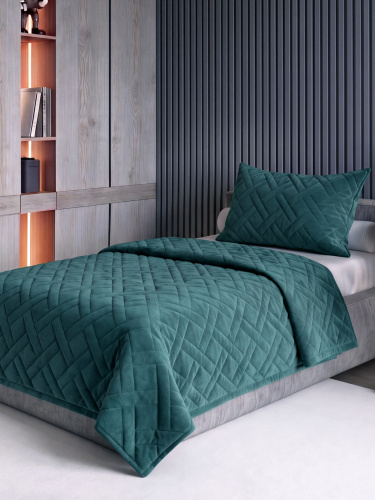 Покрывало LOGO CROSS TEAL 150*230 от DECOR MAGIC