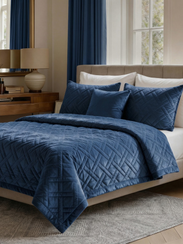 Покрывало NORMA CROSS DENIM 200*220 от DECOR MAGIC