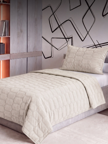 Покрывало LOGO SUN WHITE 150x230 от DECOR MAGIC